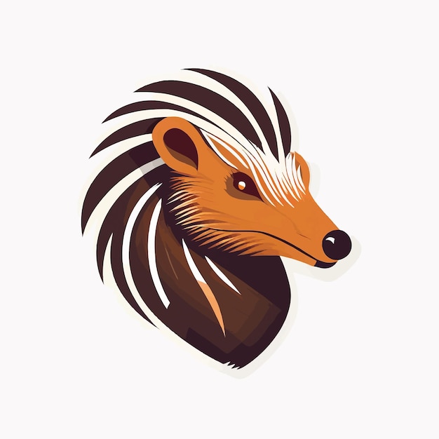 Porcupine logo on a white background