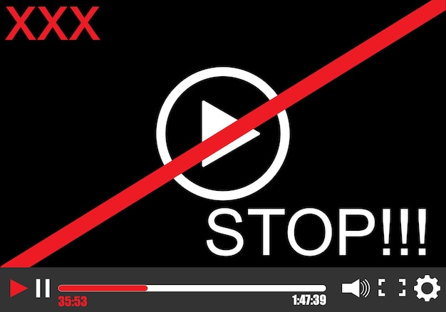 Xx Com Video Download - Premium Vector | Pornography. vector illustration. eps 10 video player