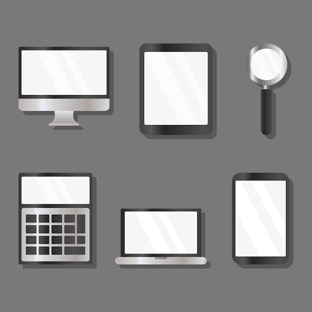 Portable devices mockups set