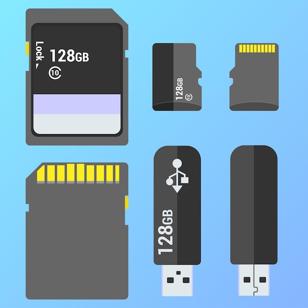 Portable flash drives