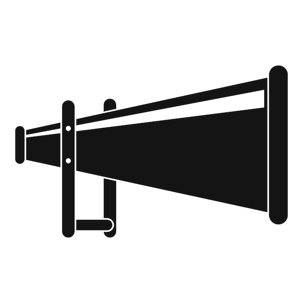 Portable megaphone icon Simple illustration of portable megaphone vector icon for web