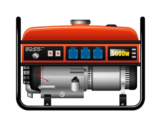 Vector portable portable electric generator. power outage. accident or accident. spare power supply.