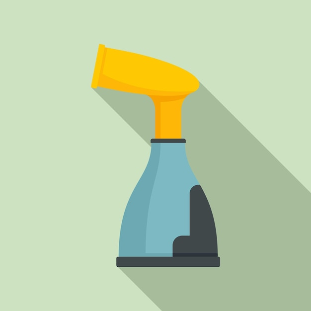 Icona del pulitore a vapore portatile illustrazione piatta dell'icona vettoriale del pulitore a vapore portatile per il web design