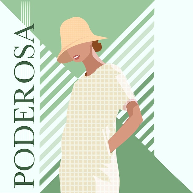 벡터 portadas de retratos de moda dibujados a mano vector gratuito