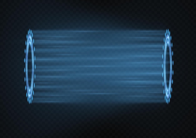 Порталы футуристический телепорт голограмма гаджет проектор hud подиум магический круг телепортация вектор