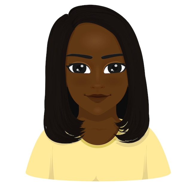portrait of african beautiful girl