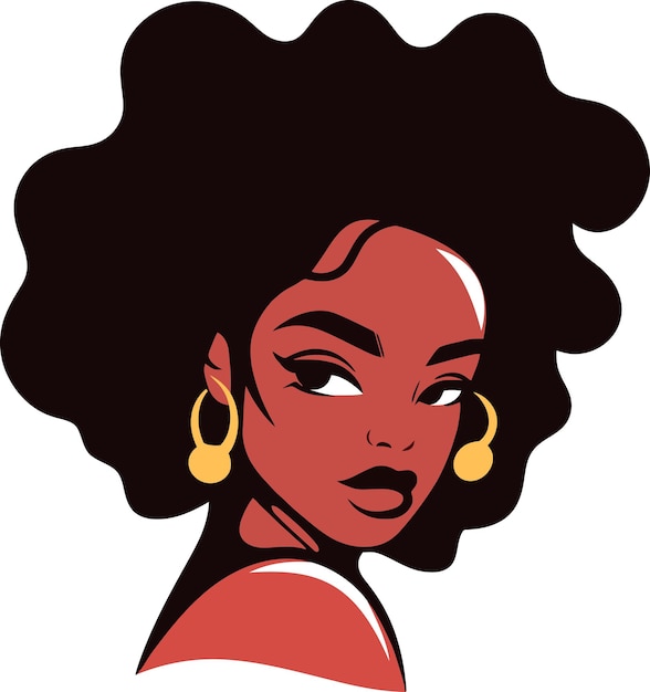 Portrait of a afro girl