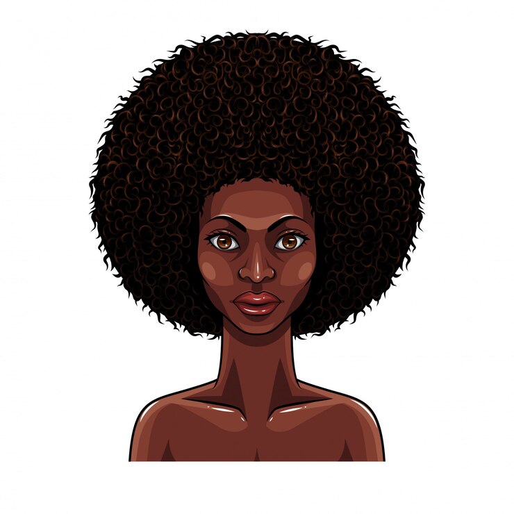 Vector portrait of beauty african women