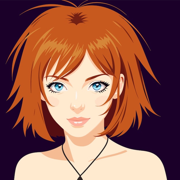 Portrait girl anime