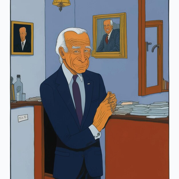 Portrait of joe biden by gary larson