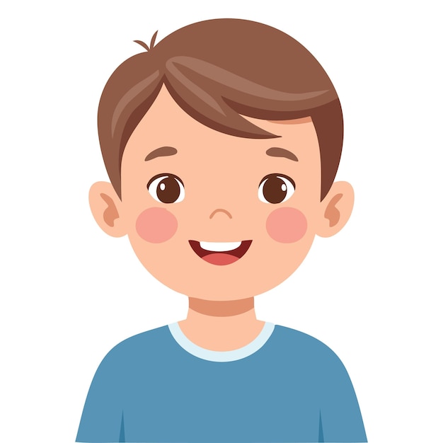 Portret van een glimlachende jonge jongen