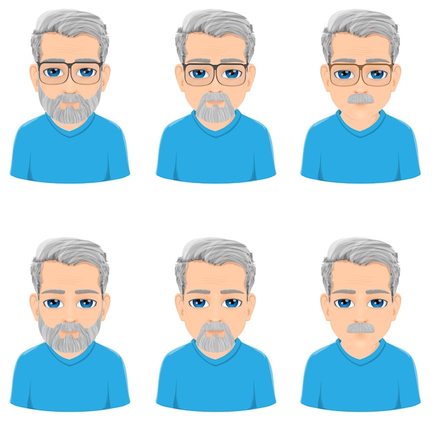 Portret van een man van gevorderde of volwassen leeftijd
