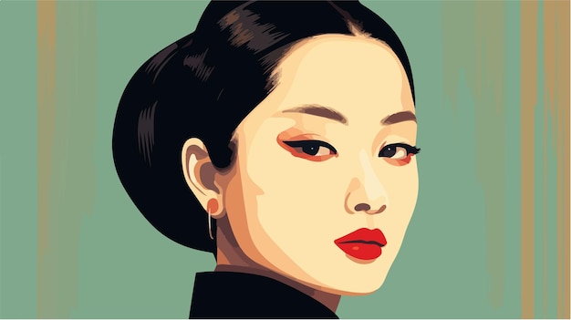 Portret van een mooi Aziatisch meisje.