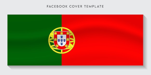 Portugal country flag facebook cover background