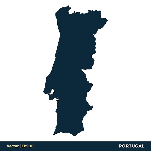 Portugal Europe Countries Map Vector Icon Template Illustration Design Vector EPS 10