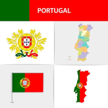 Flag of Portugal Map National flag, map, flag, leaf, national Emblem png