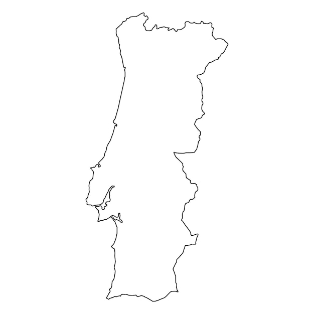 Portugal free map, free blank map, free outline map, free base map  boundaries