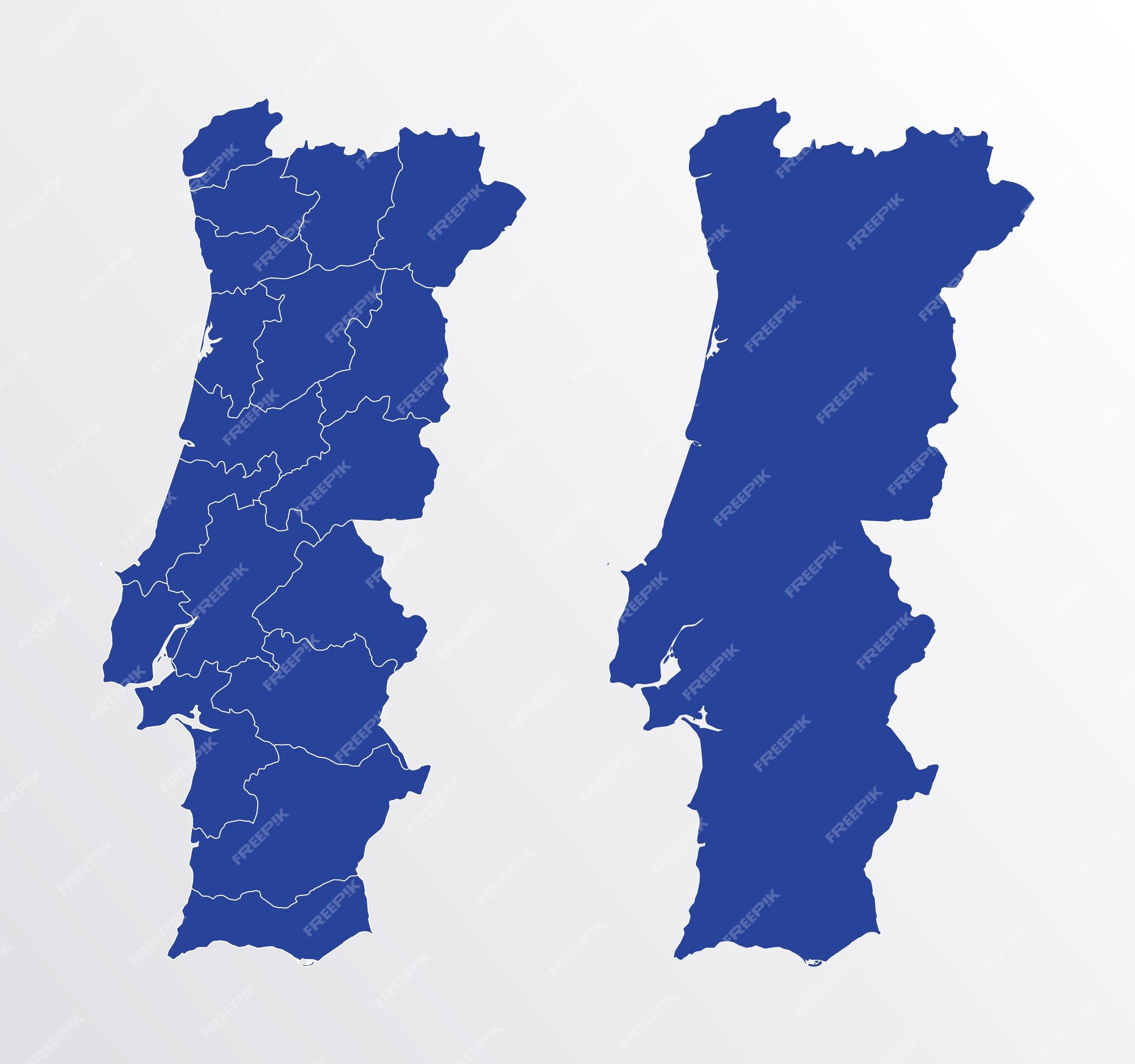 Vector Maps of Portugal