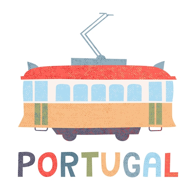 벡터 포르투갈 트램