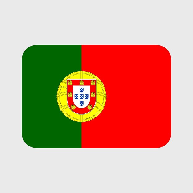 Vector portugal vlag vector iconen set van illustraties