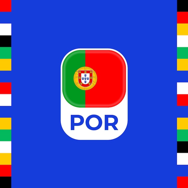 Portugal vlag voetbal 2024 toernooi