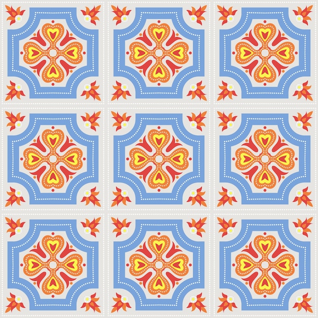 Vector portugese azulejotegels