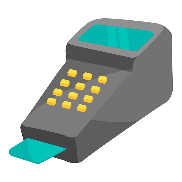 POS terminal icon Cartoon illustration of pos terminal vector icon for web