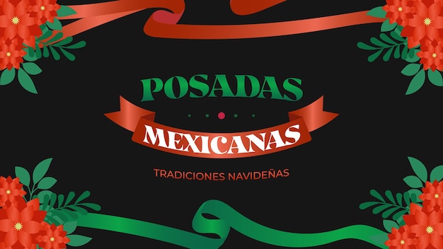 Posadas mexicanas background