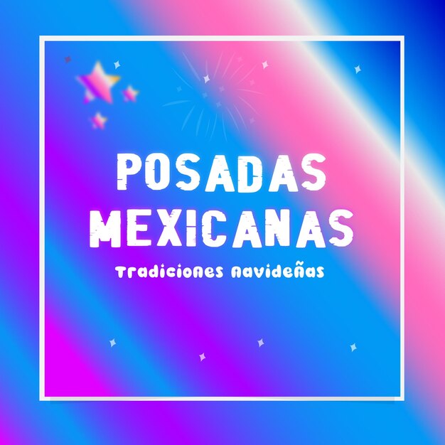 벡터 posadas mexicanas 소셜 미디어 배너