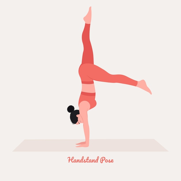 pose Jonge vrouw het beoefenen van Yoga pose Vrouw workout fitness aerobics en oefeningen