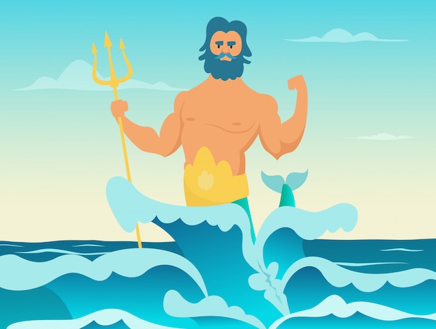 Poseidon griekse god van de zee