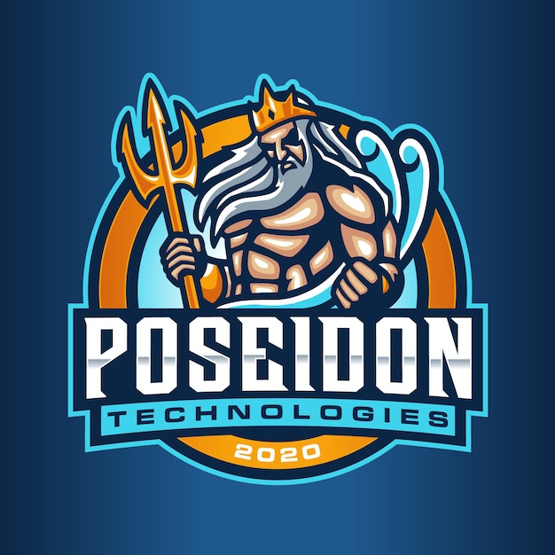 Poseidon logo template