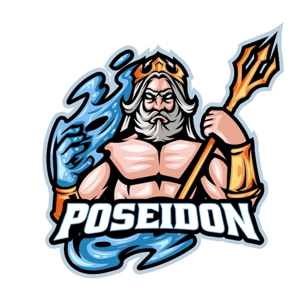 Poseidon Mascot Logo