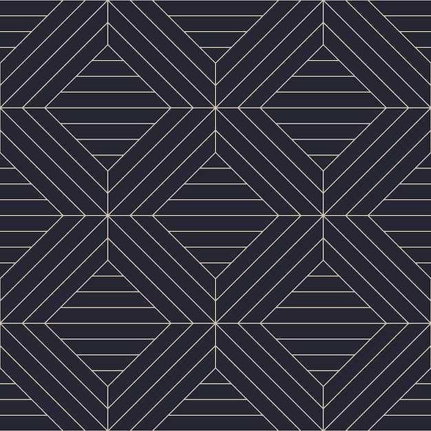 Posh Neat Classic Motif Outline Grid Seamless Pattern Vector Abstract Background