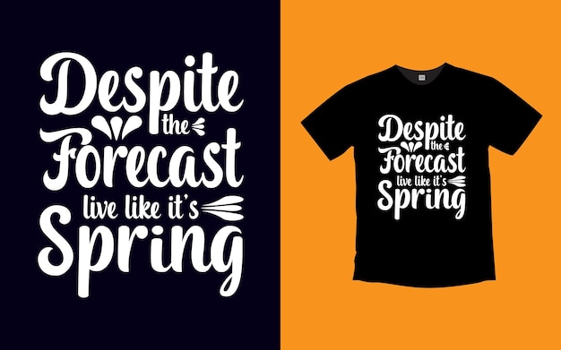 Positief citaat belettering modern trendy typografie tshirt ontwerp