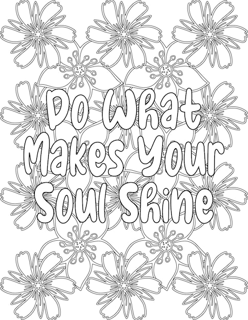 Positive affirmation coloring pages floral coloring pages for selfacceptance for kids and adults