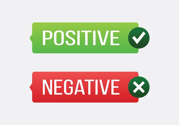 Positive and negative design. social media post design. icon design