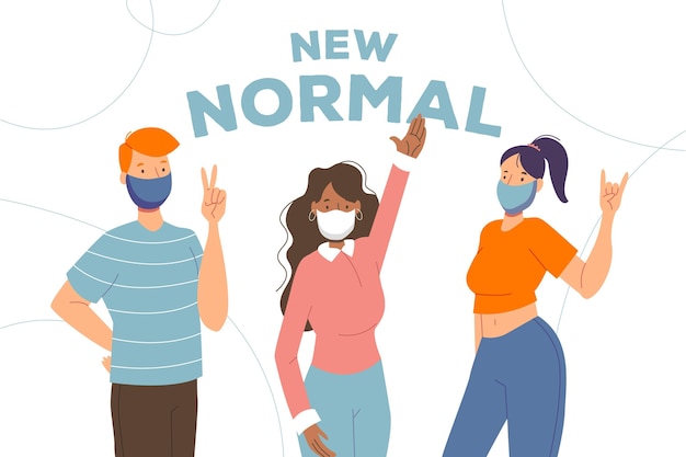 Le persone positive che affrontano la nuova normalità