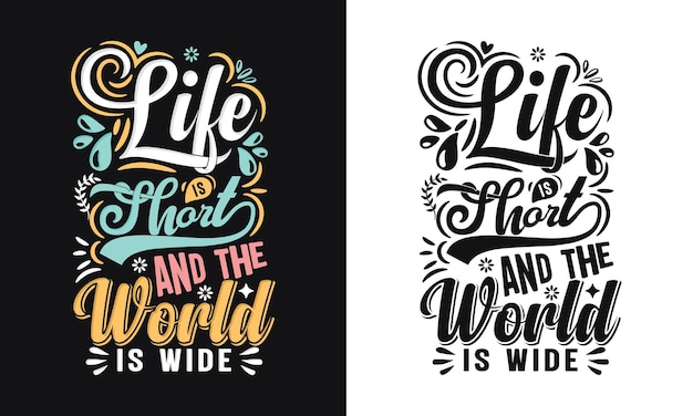 positive quote typography t shirt design