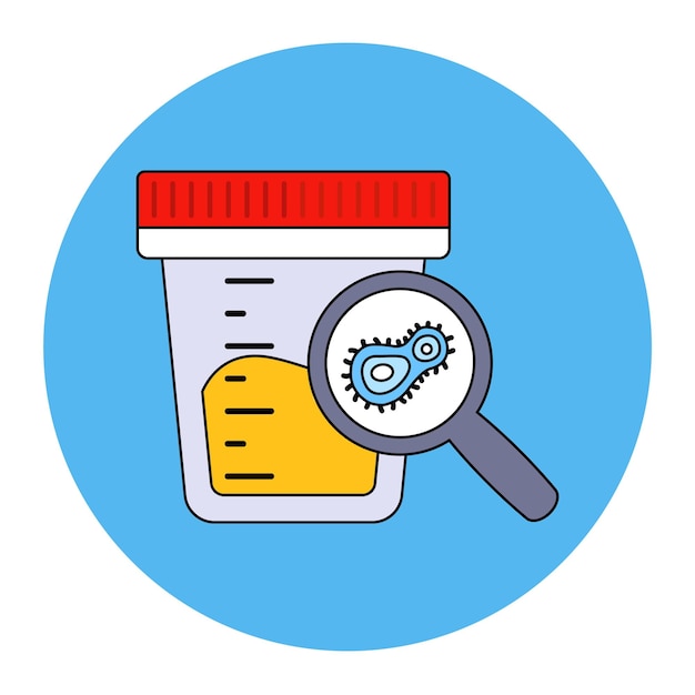 Positive result in urine analysis