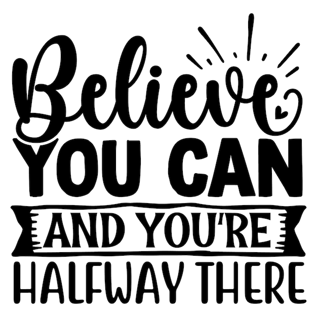 Positiviteit SVG T-shirt ontwerp sjabloon