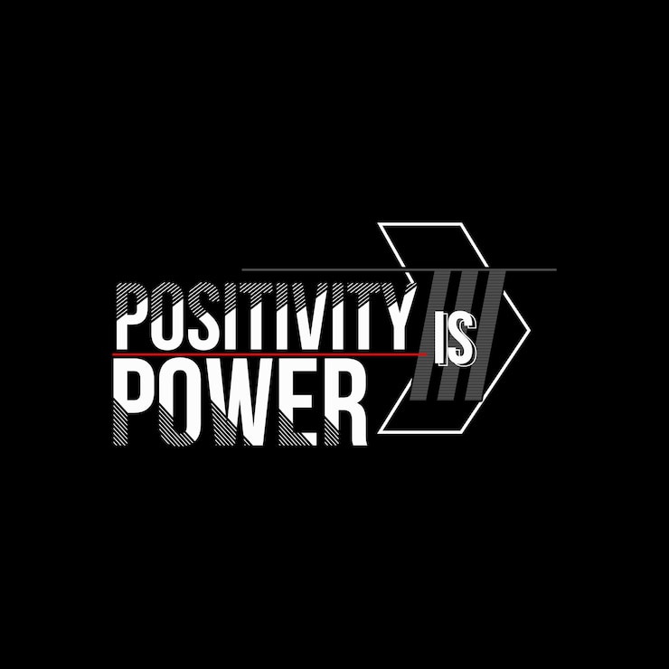 Vector positivity is power tshirt design