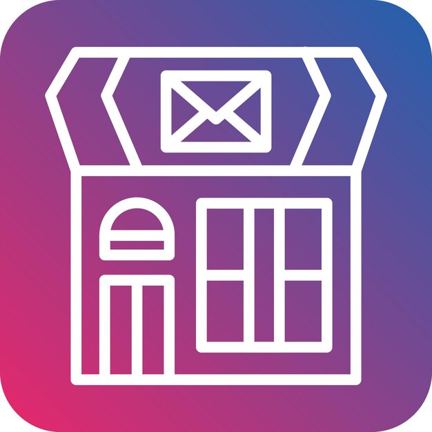 우체국 아이콘 스타일