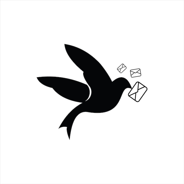 post pigeon logo modern bold