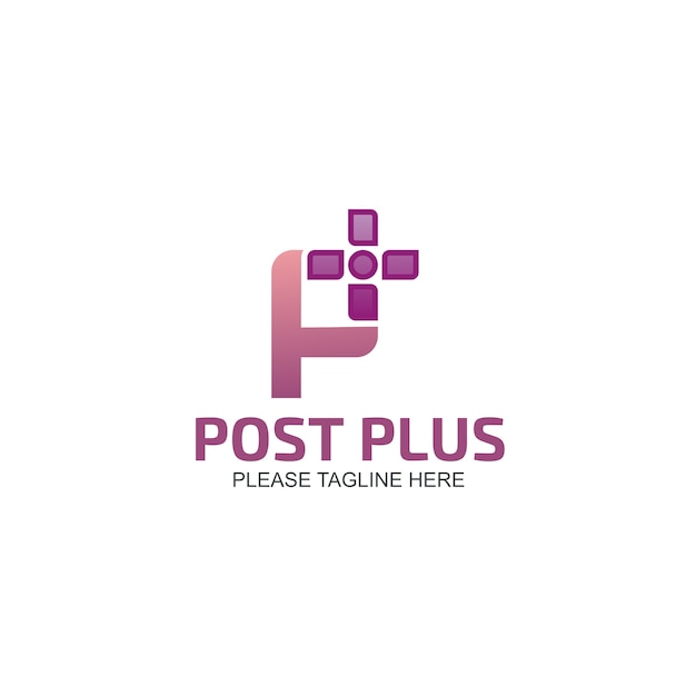 Vettore post plus logo