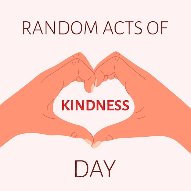 Post template for Random Acts of Kindness Day on february 17th