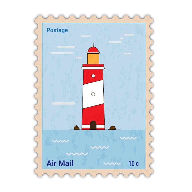 POSTAGE STAMP LIGHTHOUSE