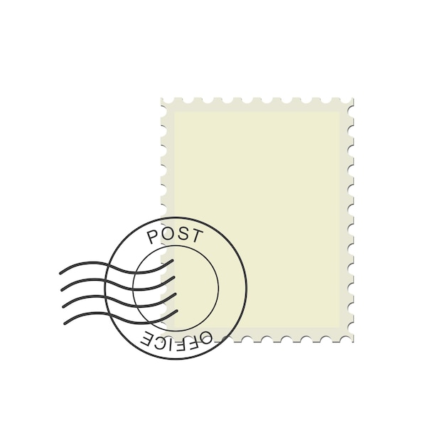 Vector postage stamp