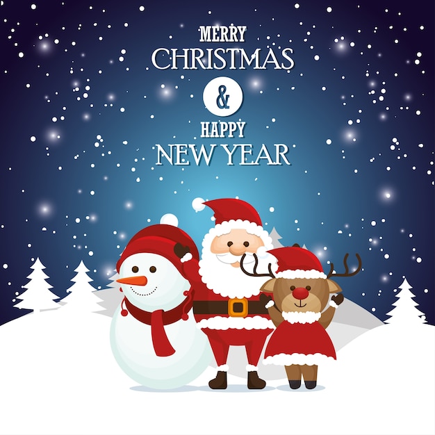 postcard merry christmas 