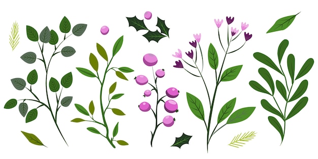 Дизайн векторного цветочного оформления открытки Милый конверт с цветами, растениями внутри и надписью